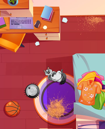 the vacuum cleaner game featured