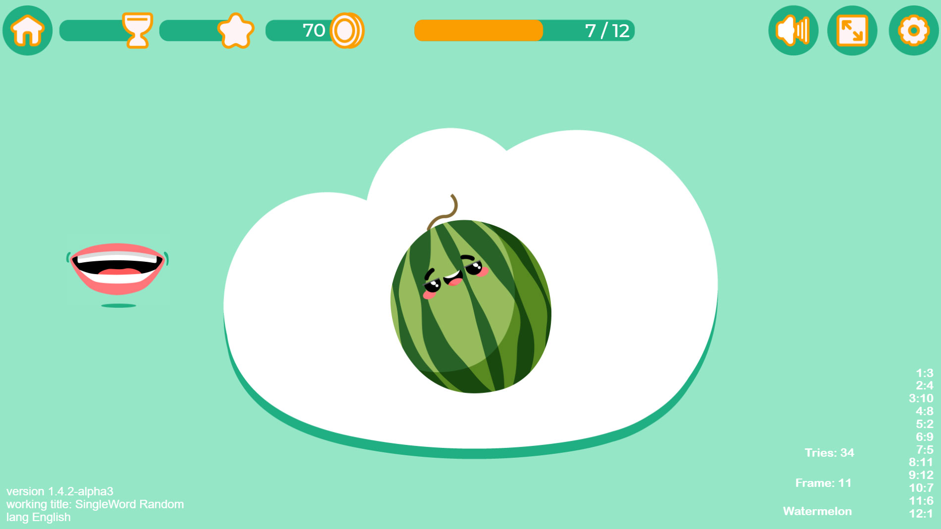 educational game for children that focus on vocabulary learning of languages